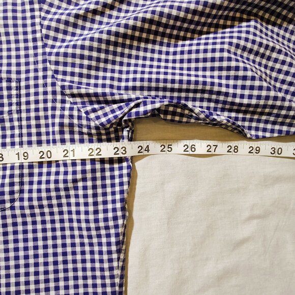Lauren Ralph Lauren Men's 15 1/2 32/33 Checkered Long Sleeve Shirt - Picture 9 of 10